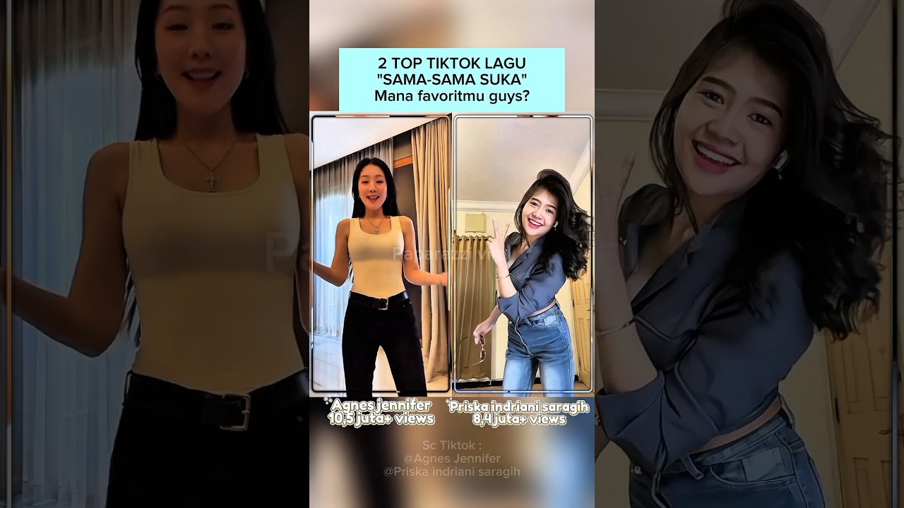 Top 2 lagu sama-sama suka di tiktok #agnesjennifer #priskaindrianisaragih #tiktokvideo #tiktoker