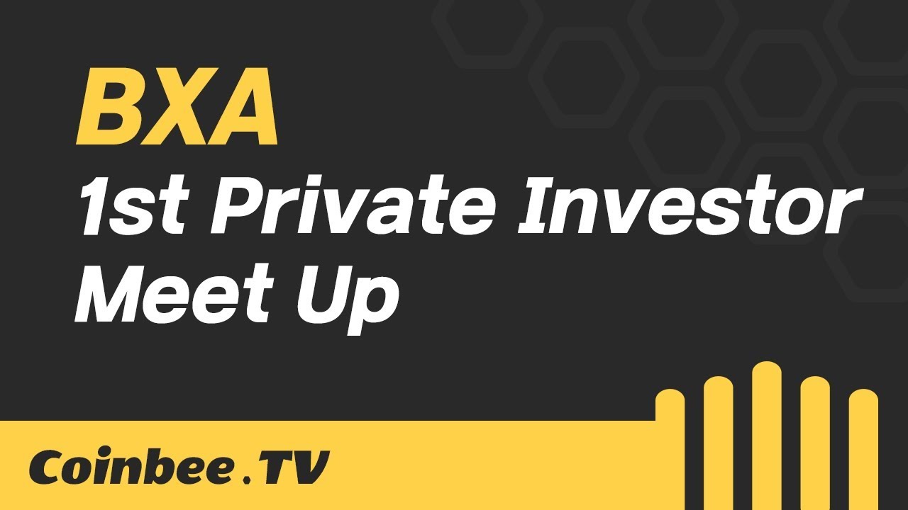 [코인비티비 / BeeCatch]BXA 1st Private Investor Meet Up