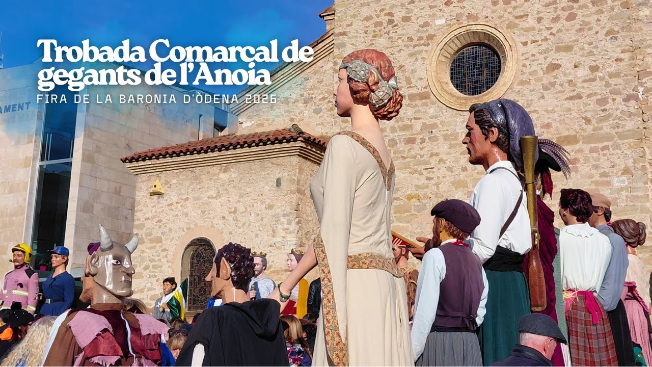 Trobada Comarcal de gegants de l'Anoia a Òdena (25/1/2026)