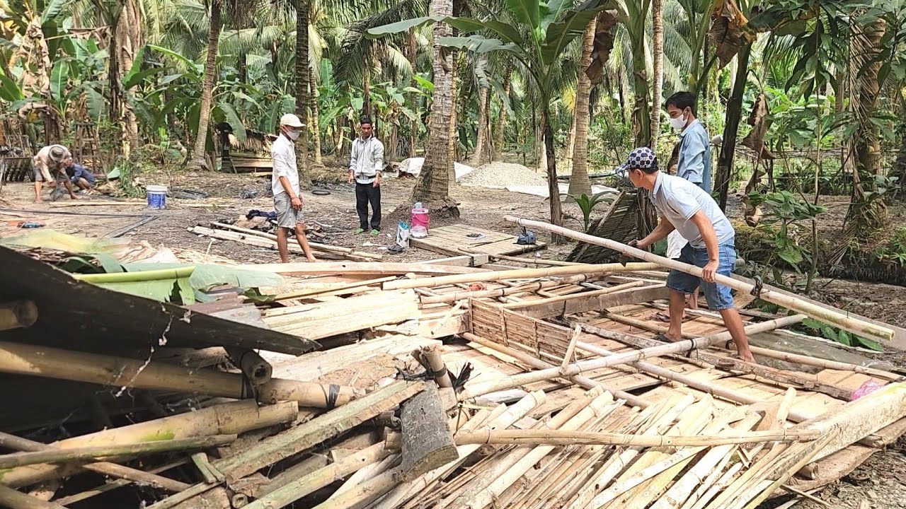Chuẩn Bị Khởi Công Làm Nhà Buộc Lòng Phải Dỡ Bỏ Cái Chòi Triệu View | TKQ & Family T2289