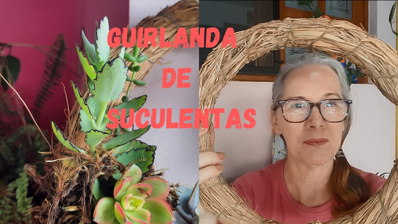 GUIRLANDA DE SUCULENTAS COMO EU FIZ PASSO A PASSO