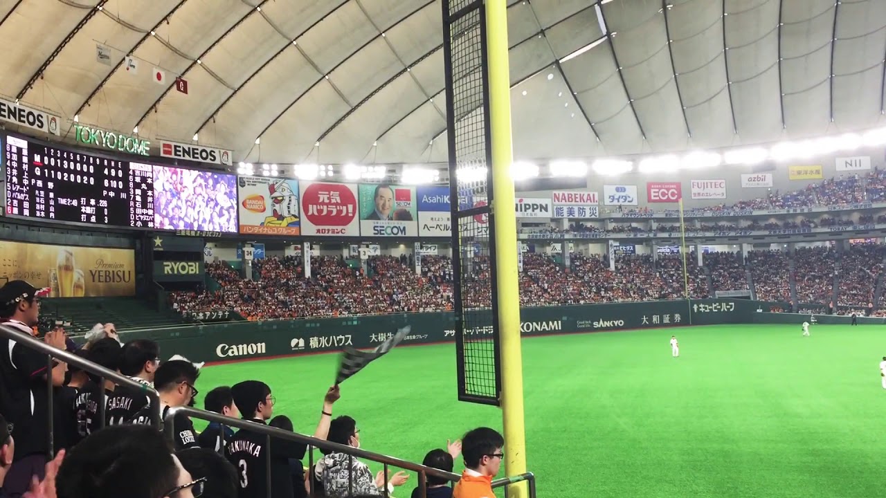 【応援席間近】千葉ロッテ 9回表 応援風景 in TOKYO DOME 2019/03/24