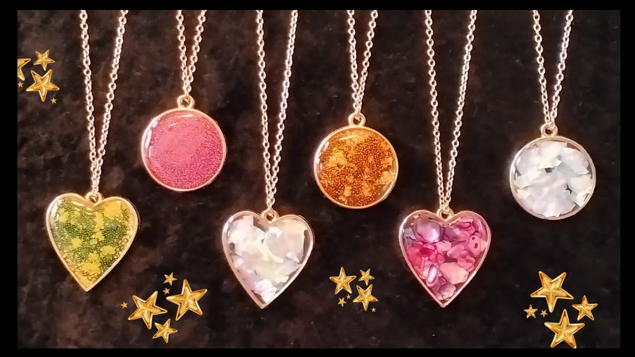 #9 Stunning open bezel pendants with shells and microbeads