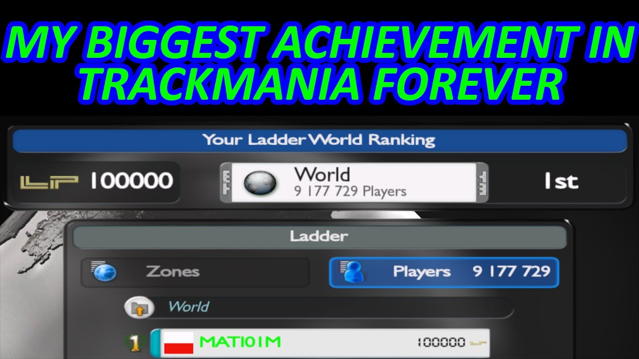 #001. My biggest achievement in TMUF