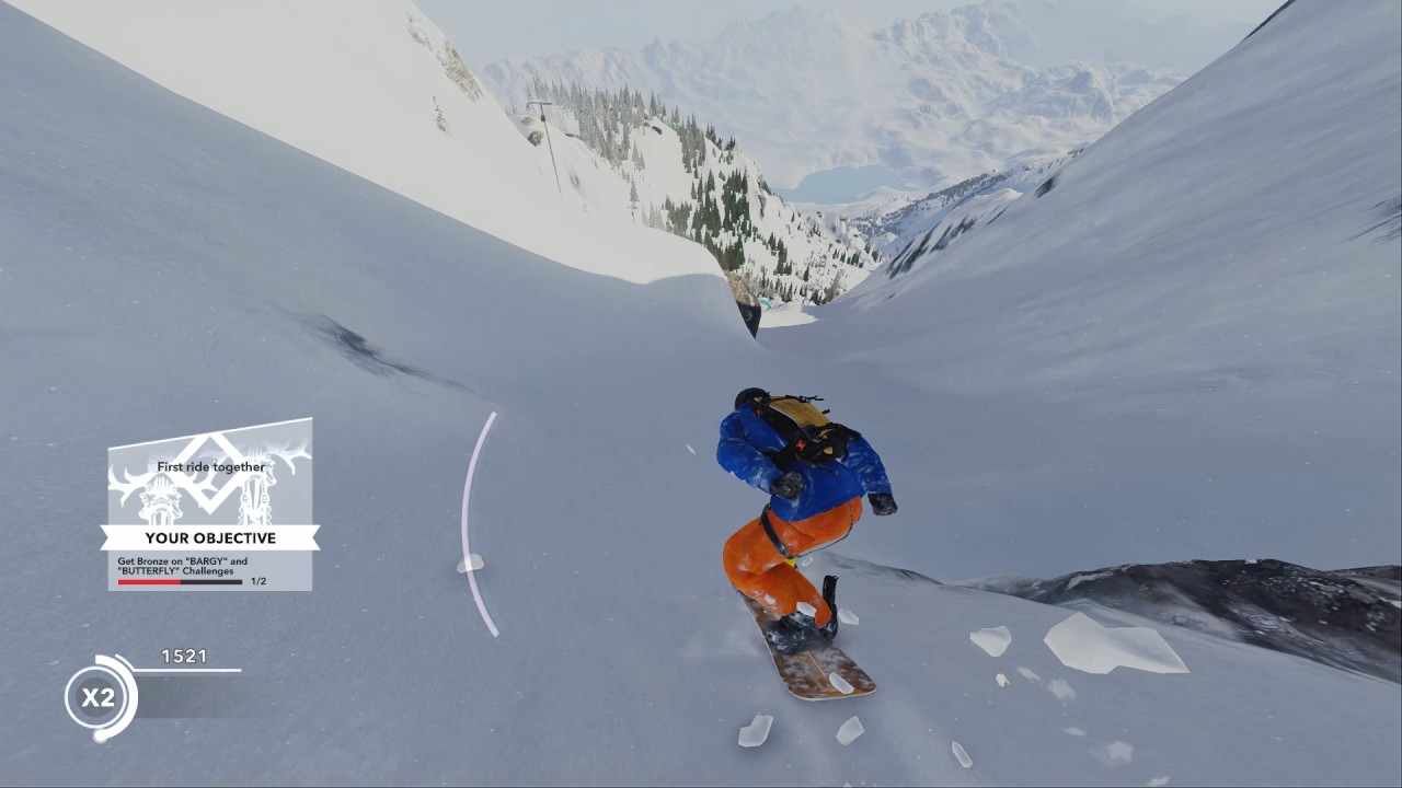 STEEP - PC GAMEPLAY, SNOWBOARD TRICKS 1080p 60fps
