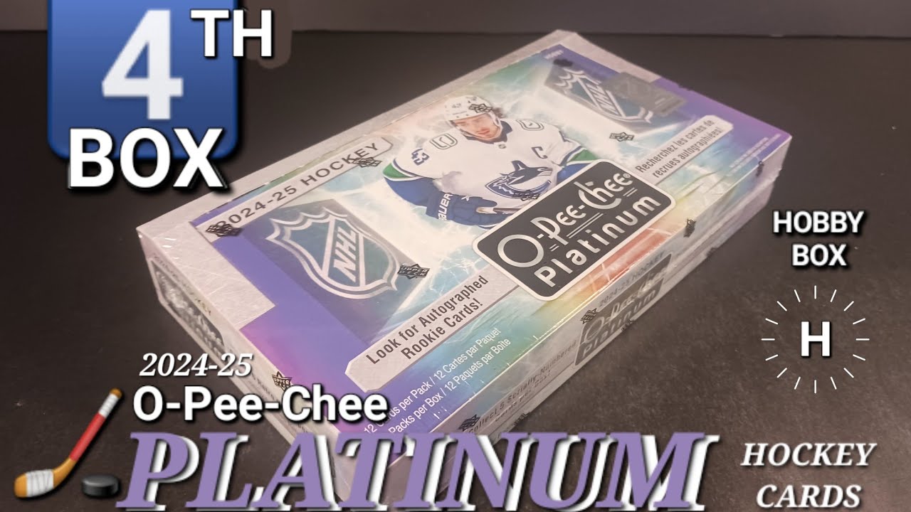 BACK TO PLATINUM! 🏒 2024-25 O-PEE-CHEE PLATINUM HOCKEY HOBBY BOX BREAK #upperdeck #hockeycards #nhl