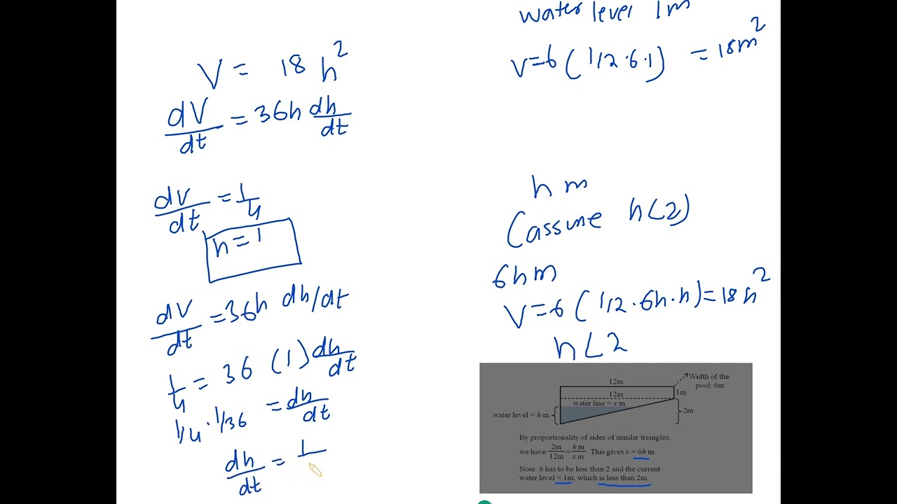 AP Calculus Related Rates Part 3