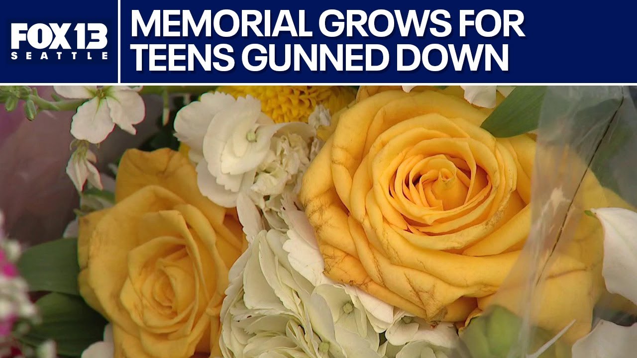 Memorial grows in Rainier Beach after two teens killed in bus stop shooting