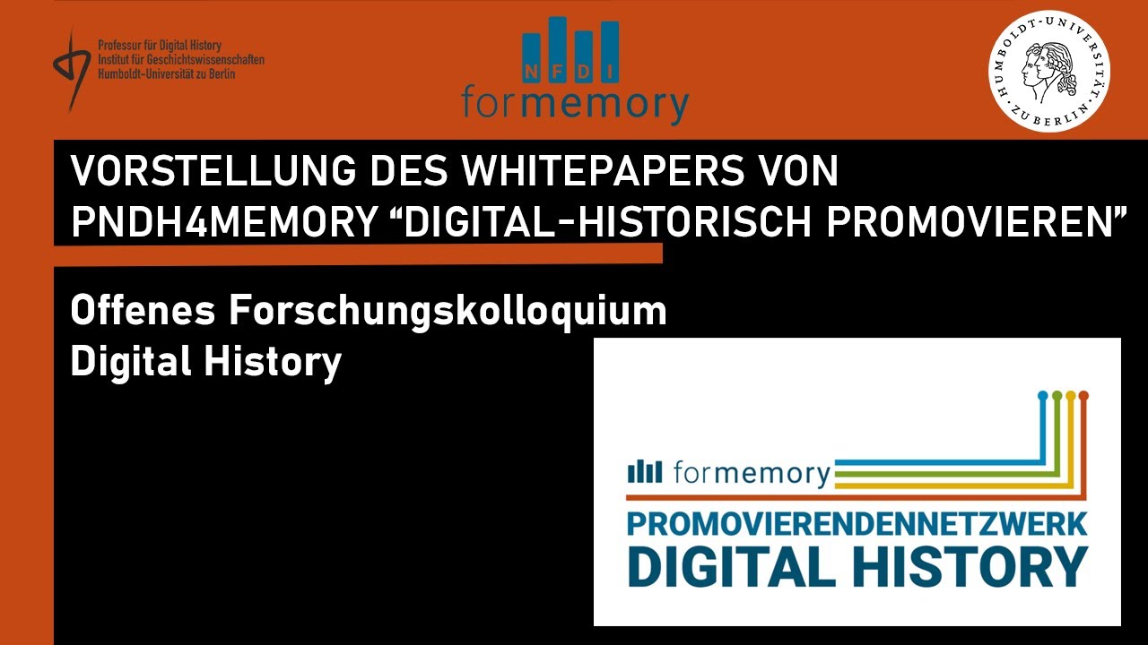 I. Lange, H. Meding, N. Dresselhaus, N. Baumann, Ph. Schneider: Digital-historisch Promovieren