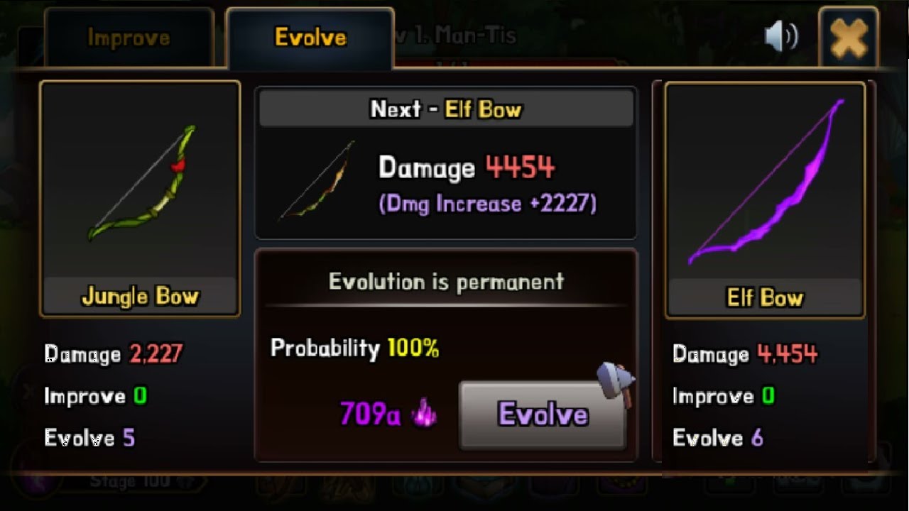 Sixth Bow Evolution - Elf Bow | Grow Idle Archer