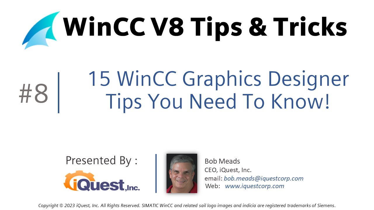 WinCC V8 Tip 8: 15 AWESOME Graphics Designer Tips! 🧙‍♂️ Learn SCADA Programming! 