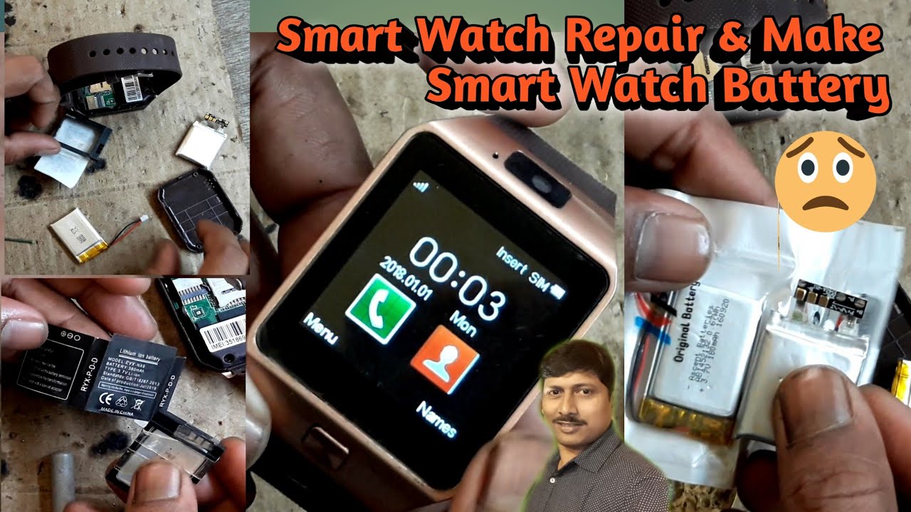 DZ09 Smart watch Battery Installation Use Bluetooth battery | Make battery & Replacement | Battery