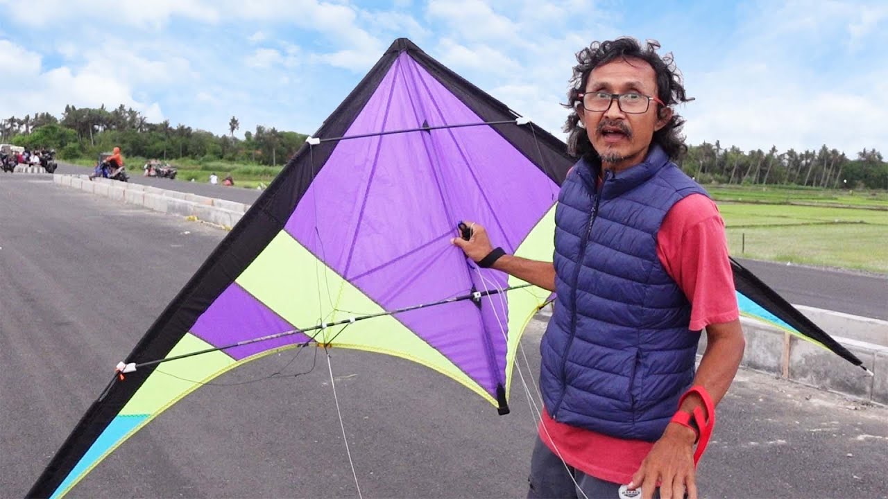 BELAJAR CARA MEMBUAT & MERAKIT STUNT KITE BUATAN SENDIRI DARI PAK ANTON ADMIN GARASI STUNT KITE