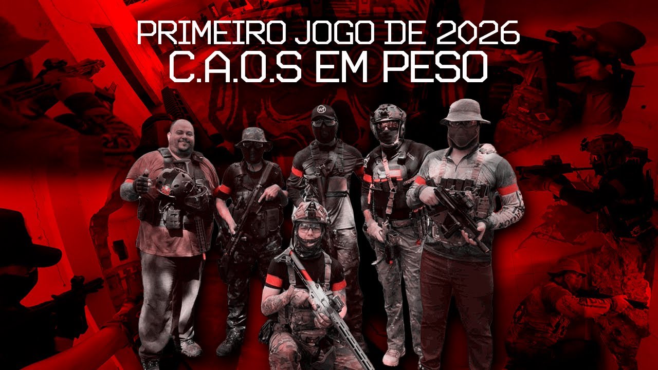 PRIMEIRO JOGO DE 2026 🔥 Airsoft Gameplay | Testando G&G Cobalt Kinetics e EMG Noveske em campo!!!