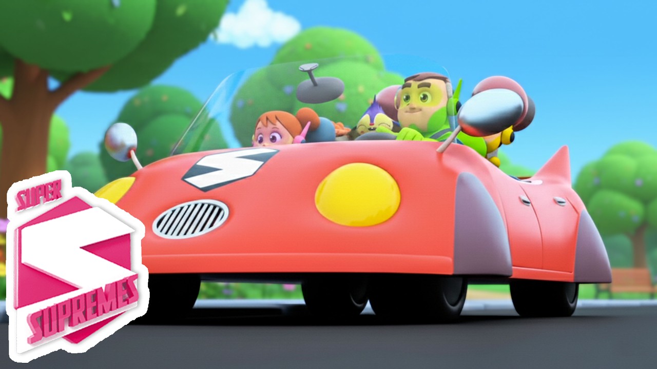 Super Supremes | La Voiture Rouge de Papa | Chanson pour Enfants en Français