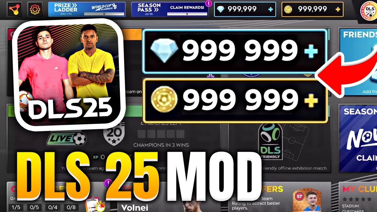 ⚽ DLS 2025 Hack - DIAMANTES y MONEDAS ILIMITADAS en Dream League Soccer 2025 MOD APK (Android/iOS)