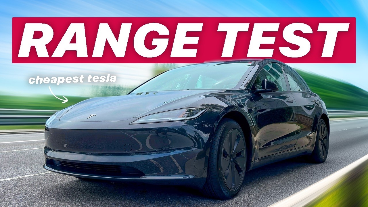 Tesla Model 3 Long Range RWD 70-MPH Highway Range Test | 200 Mile Trip