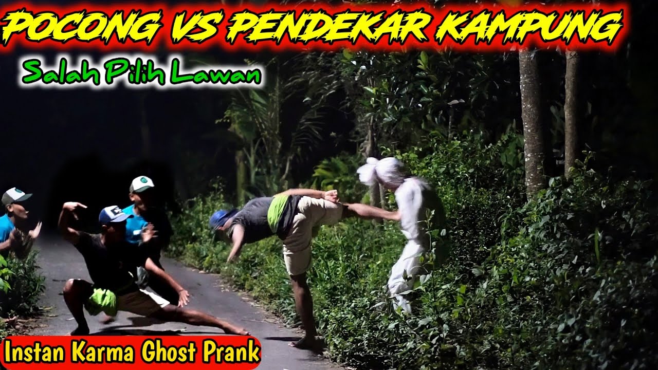 Pocong Apes VS Pendekar Kampung 🤣 Prank Lucu Bikin Ngakak || Instan Karma Ghost Prank
