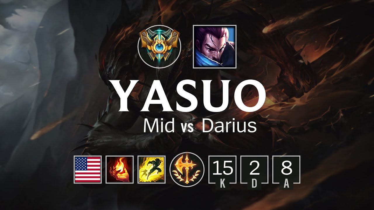 Yasuo Mid vs Darius - NA Challenger Patch 8.11