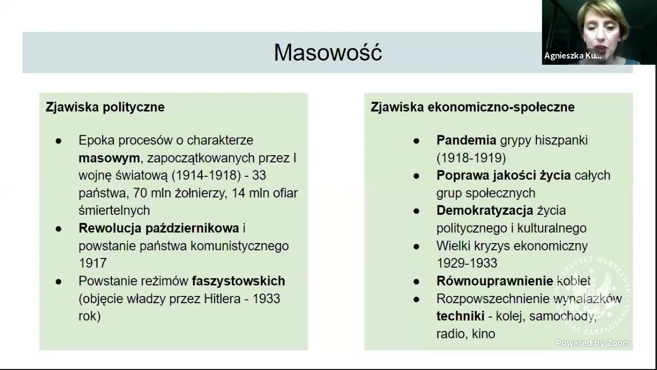 Dwudziestolecie międzywojenne i współczesność - powtórka przed maturą lub sprawdzianem.