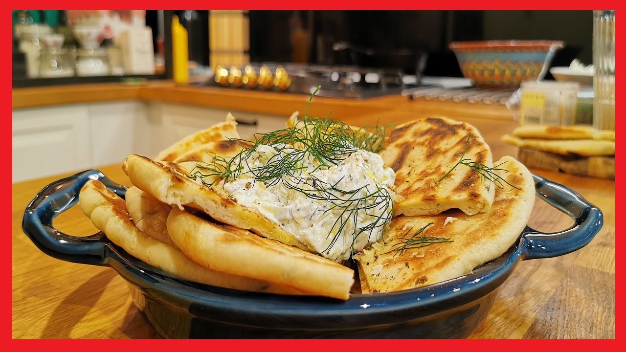 Pita Greceasca cu sos Tzatziki - Home Cooking - Florin Arvunescu