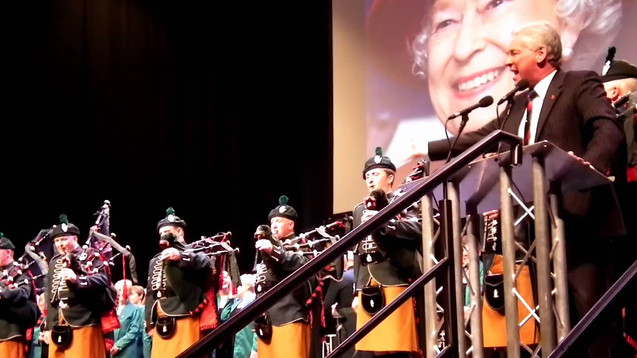 Paul Clarke introducing the Royal Irish Regimental March Killaloe 22nd June 2012