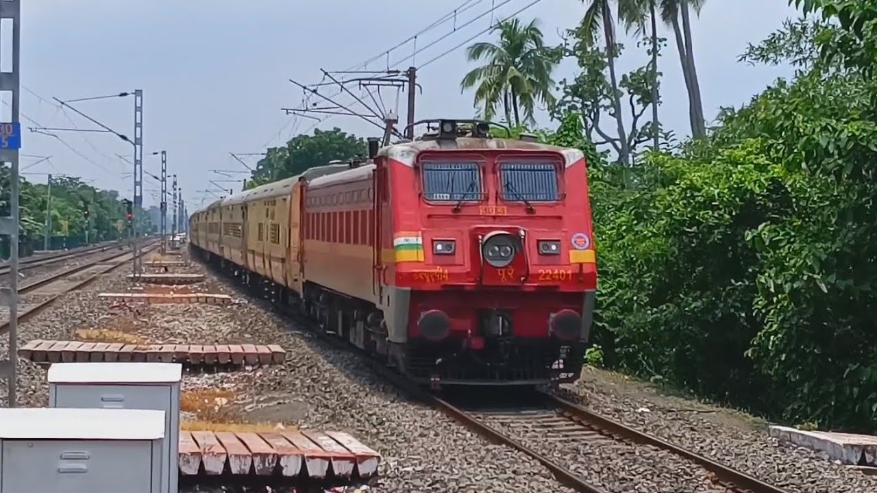 🔥Red Hot WAP4 & WAP7 Trains At 100kmph On Howrah - Barddhaman Main Line | WAP7 & WAP4 Action