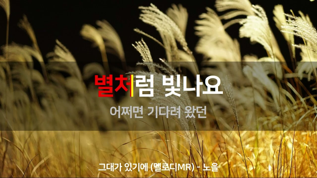 그대가 있기에 (멜로디MR / Karaoke) | 노을 | MusicSum Karaoke