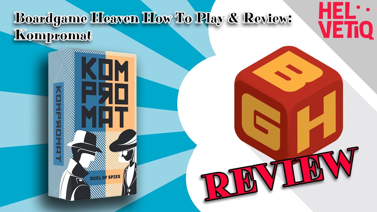 Board Game Heaven How To Play & Review 164: Kompromat (Helvetiq)