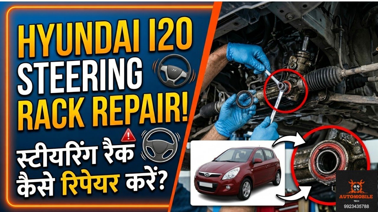Hyundai i20 Steering Rack Repair #mechanic #hyundai #i20 #suspension