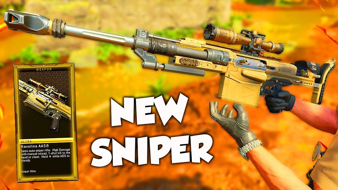 the NEW BLACK OPS 4 SNIPER!! (CRAZY AIM ASSIST)