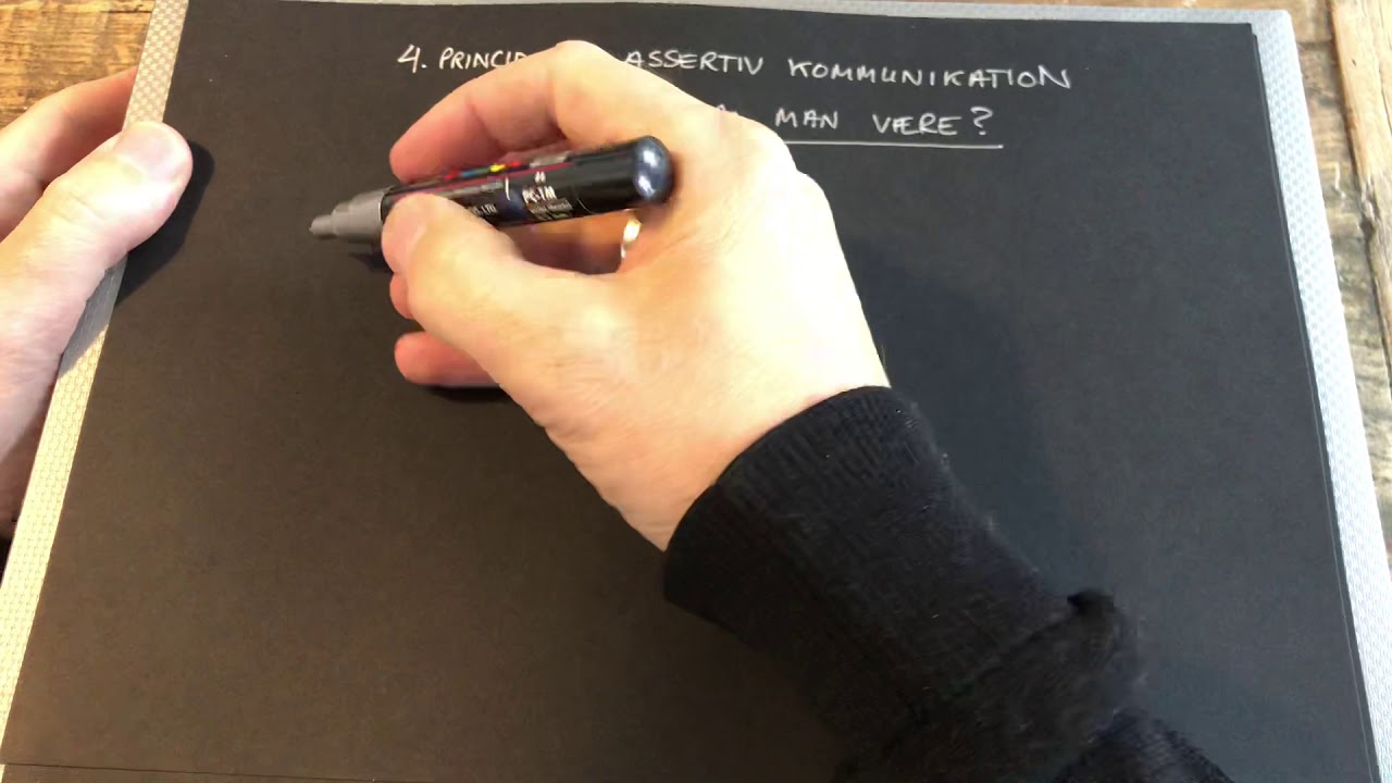 4. Princip for assertiv kommunikation