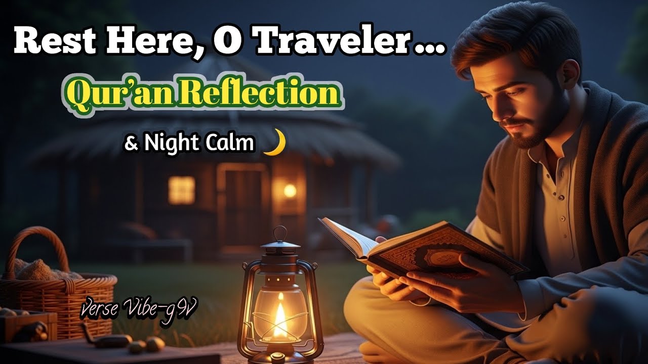 Rest Here, O Traveler&hellip; | Peaceful Qur&rsquo;an Reflection Ambience | Night Calm, # CalmMind