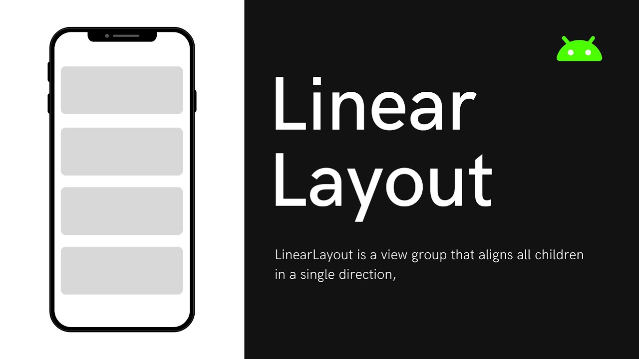 Linear Layout   ( Android Beginners Level  )     01