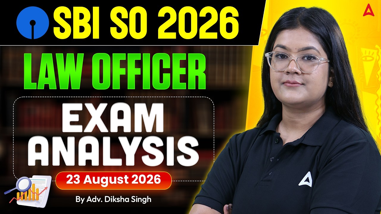 SBI SO 2026 Law Officer Exam Analysis 23 August 2026