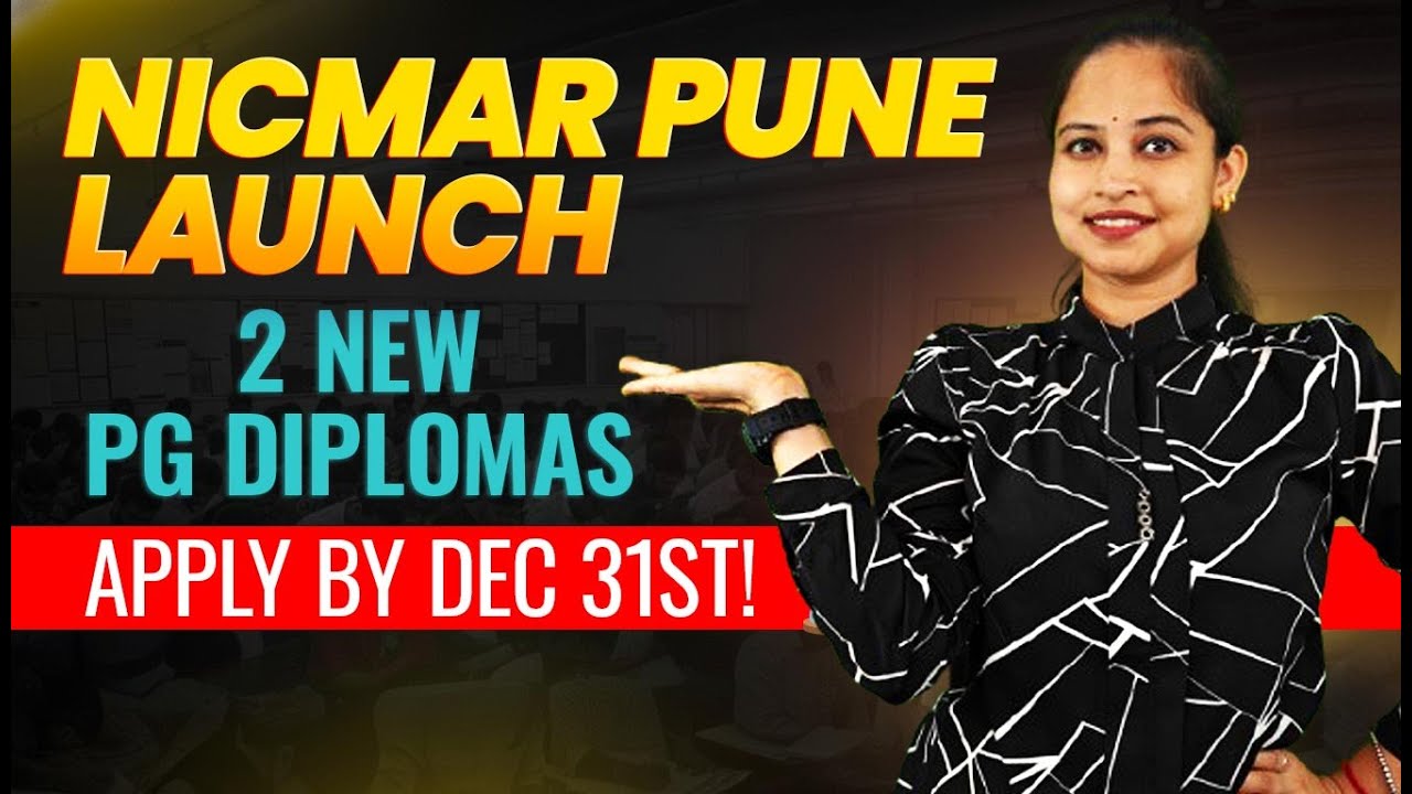 NICMAR Pune Launches 2 New PG Diplomas! 🏗️ | Application Deadline Dec 31 | High ROI & Placements!