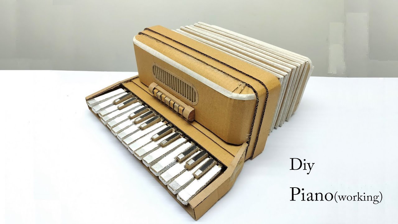 How to Make A Piano Harmonium from Cardboard