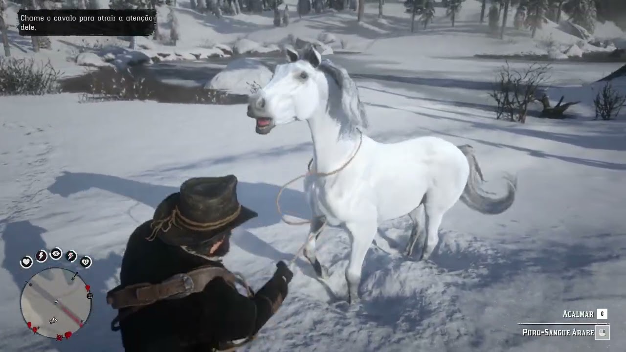 Red Dead Redemption 2 // Domando O Puro Sangue Árabe Branco