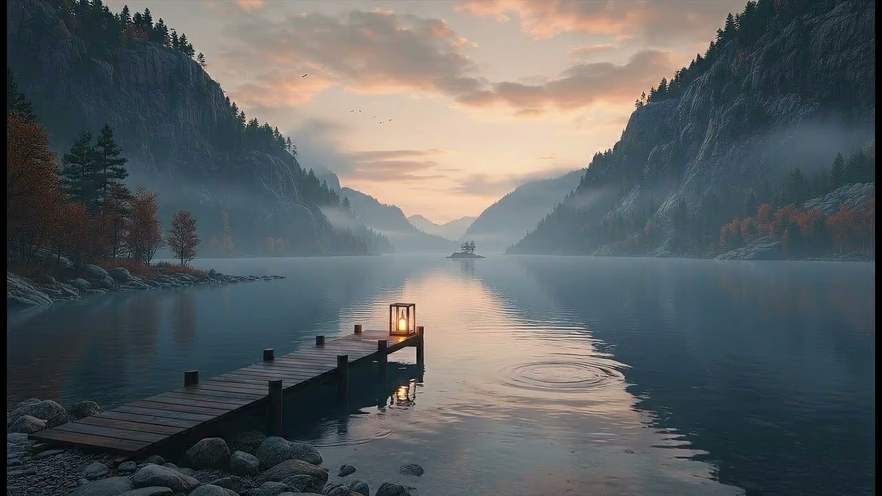 Calm Mountain Fjord Ambience Sleep & Focus (4K)