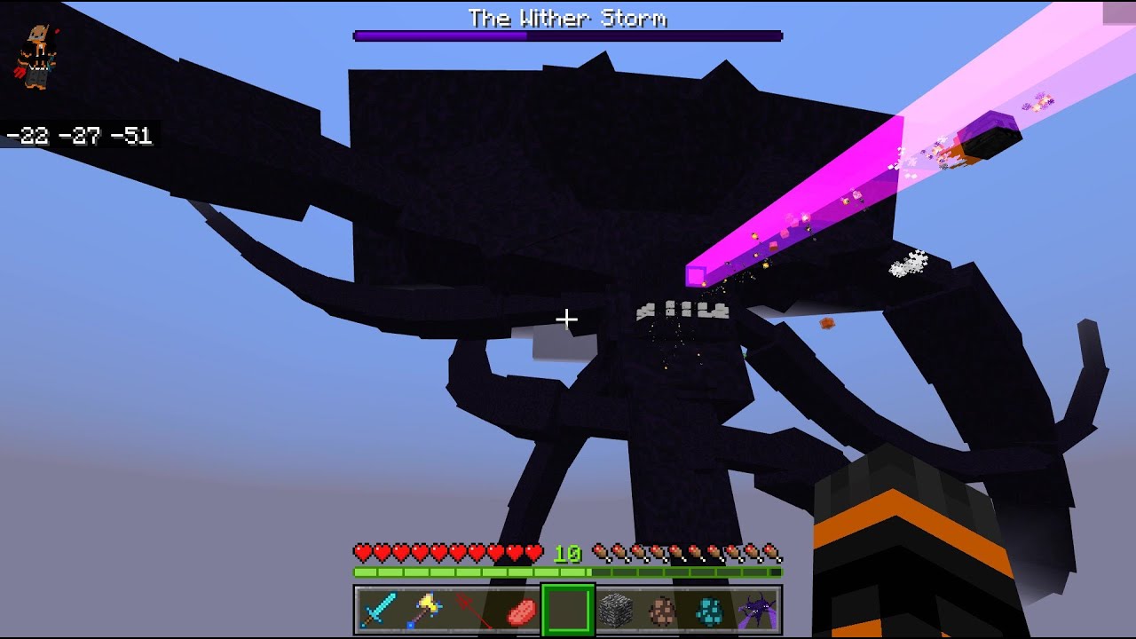 Engender Add-on Wither Storm Part 1.75[MCPE-MCBE]Wither Storm in Minecraft,EnderFoxBoy MC🦊!!!