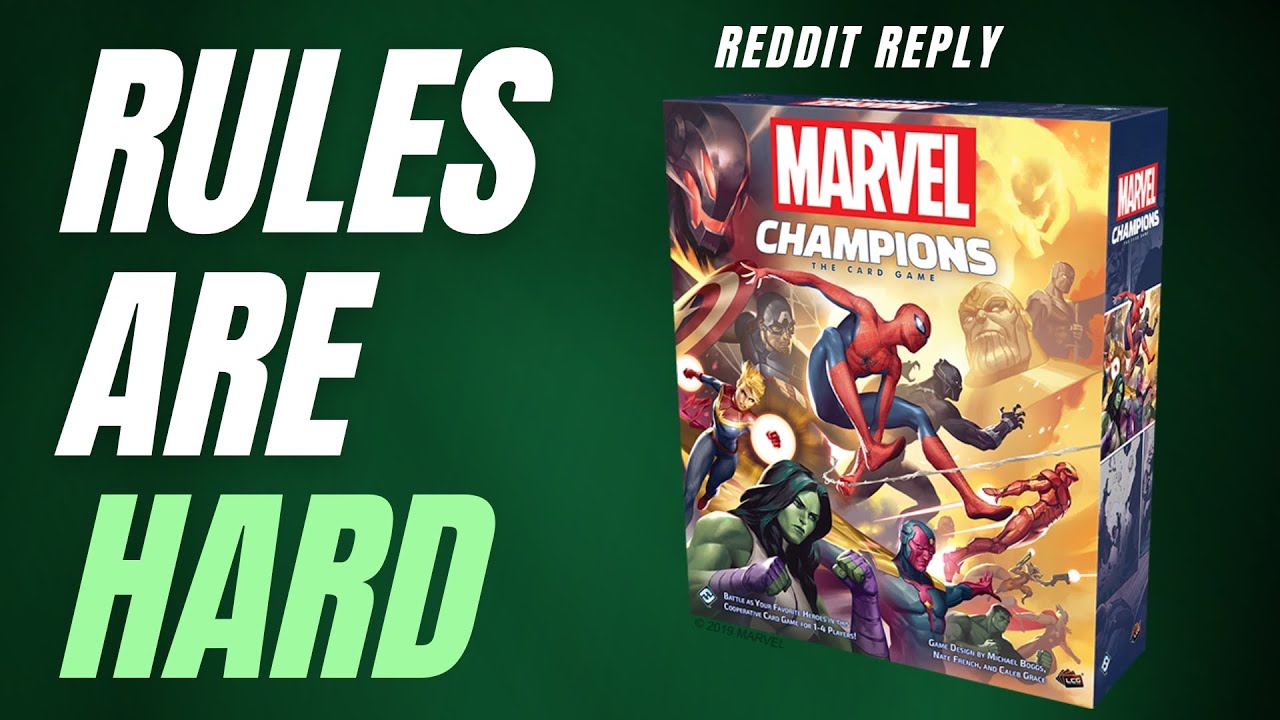 Rules Questions For Marvel Champions - Reddit Reply