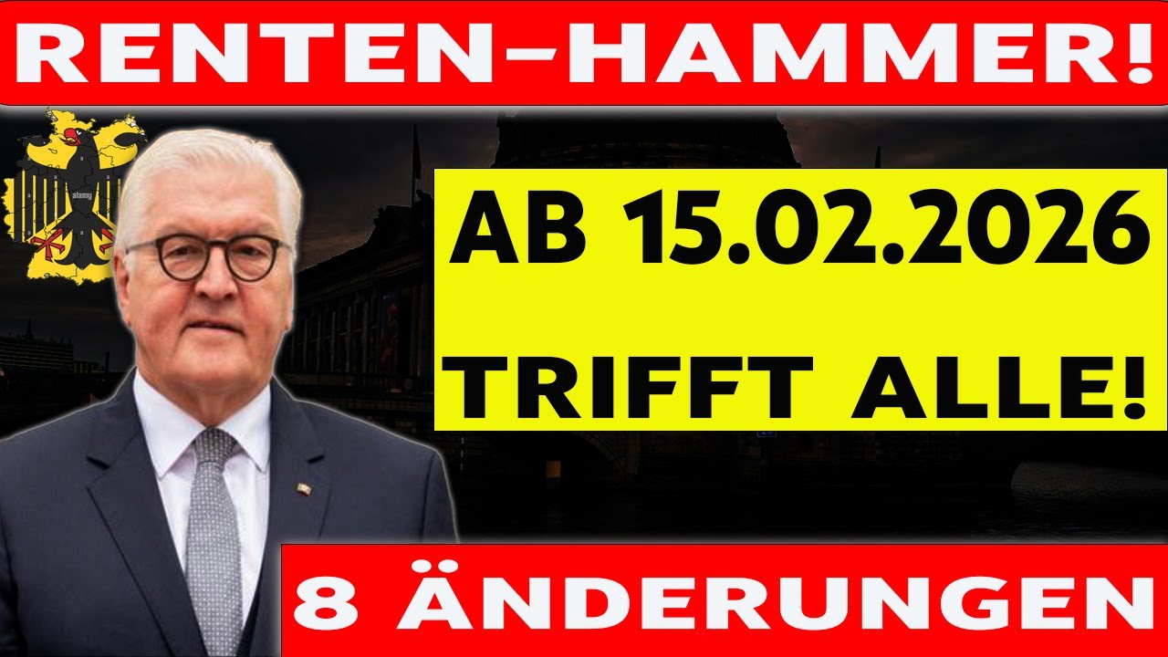 🚨 Renten-Schock ab 15.02.2026! Diese 8 neuen Regeln treffen wirklich jeden