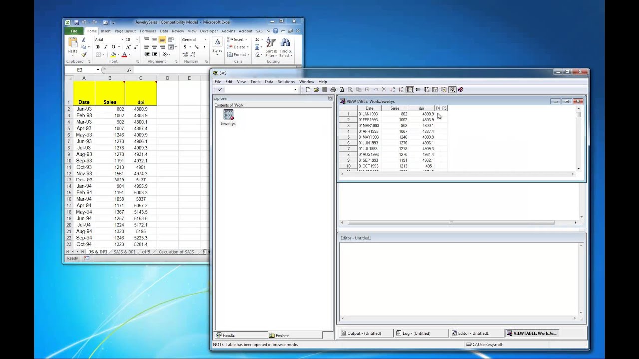 Import Excel Files into SAS 9.3