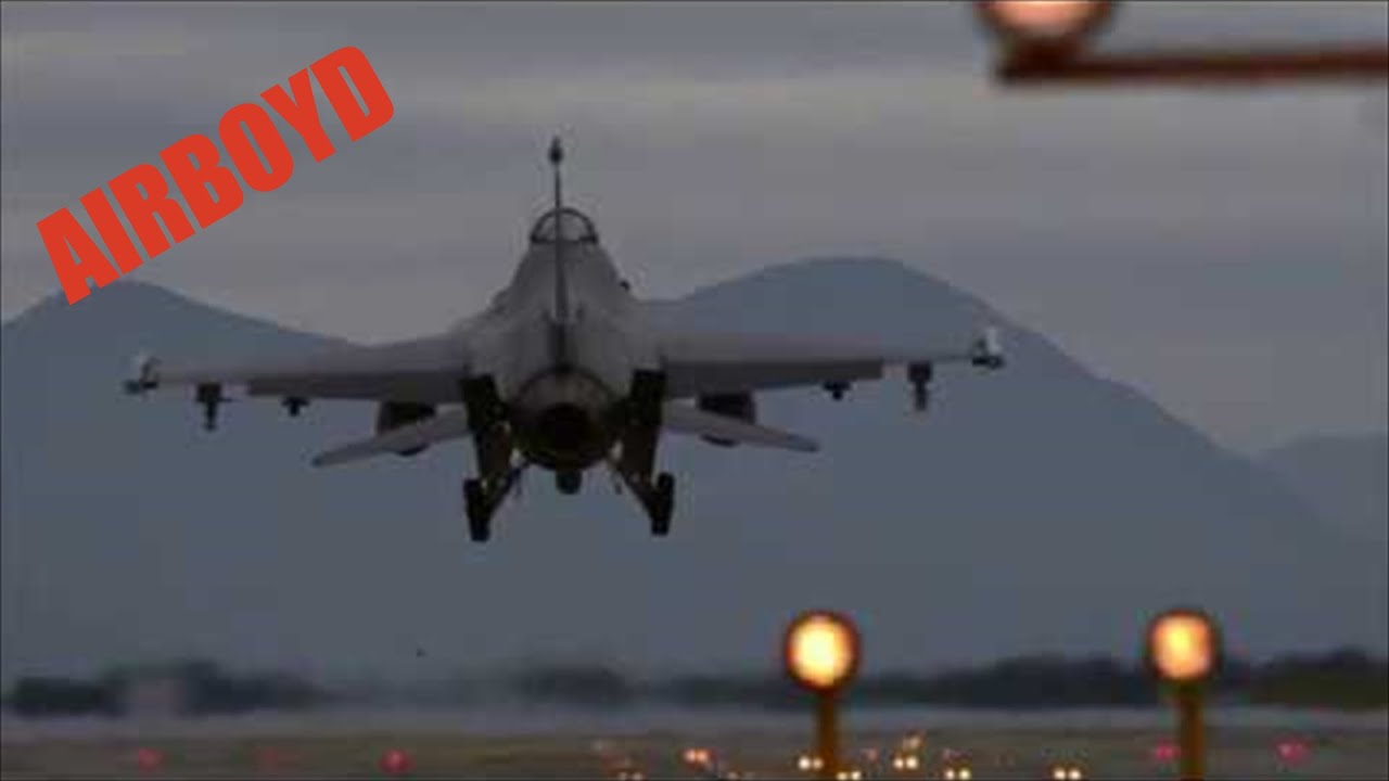 F-16s From The Runway - Aviano Air Base