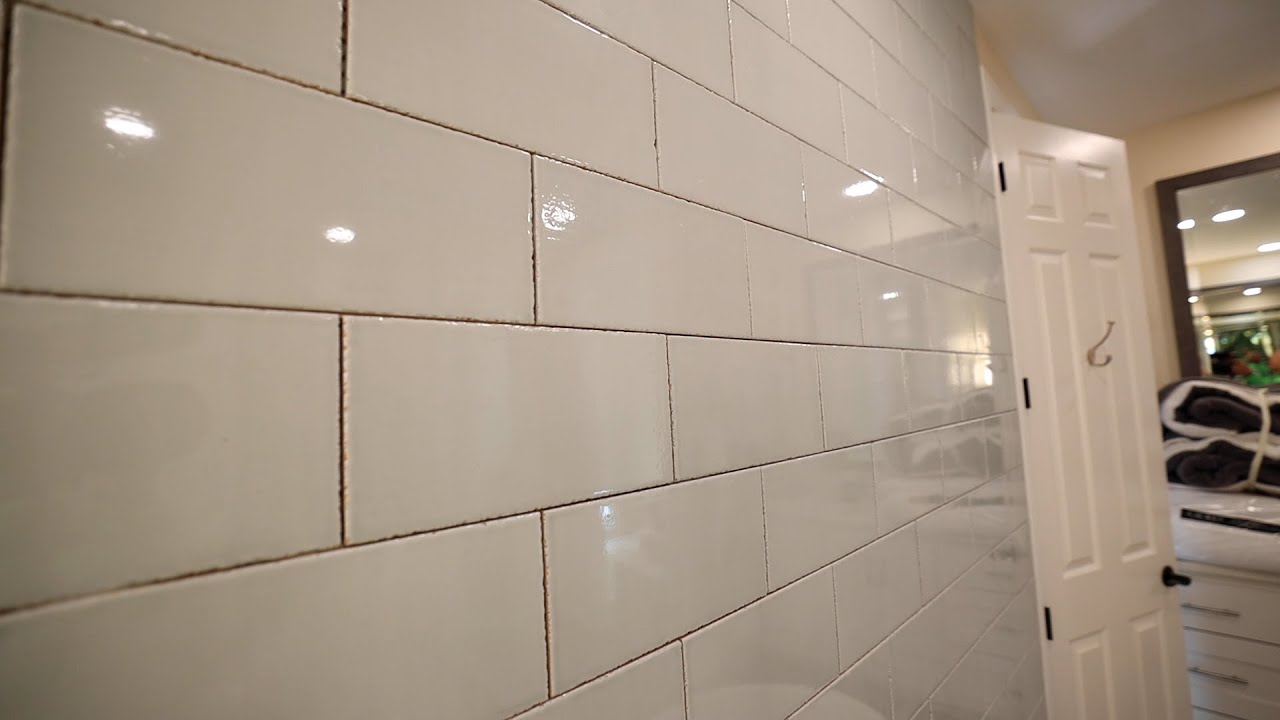 Tile Accent Wall with NO GROUT!!!