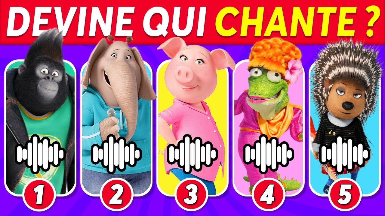🔊 Devine qui CHANTE...? 🎤🐷🐨 Tous En Sc&egrave;ne (Sing 1 & 2), Johnny, Rosita, Meena, Gunter