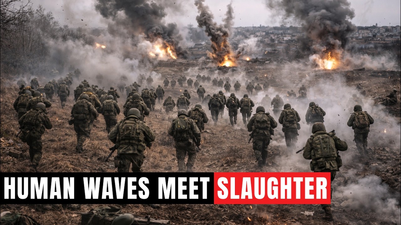 RUSSIAN Human Wave Massacre At Avdiivka: 500 Men Advance, 400 Die – 1943 Tactics In 2025
