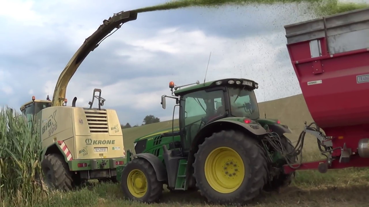 Kiszonka 2018 z najlepszą ekipą ㋡ | 3x JOHN DEERE + KRONE BIG X500 / Usługi Rolnicze DK