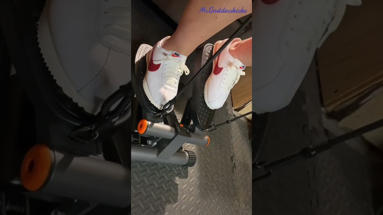 Msgoddesskicks wearing her brand new white Nike cortez #goddess #msgoddesskicks #msgoddess #goddess