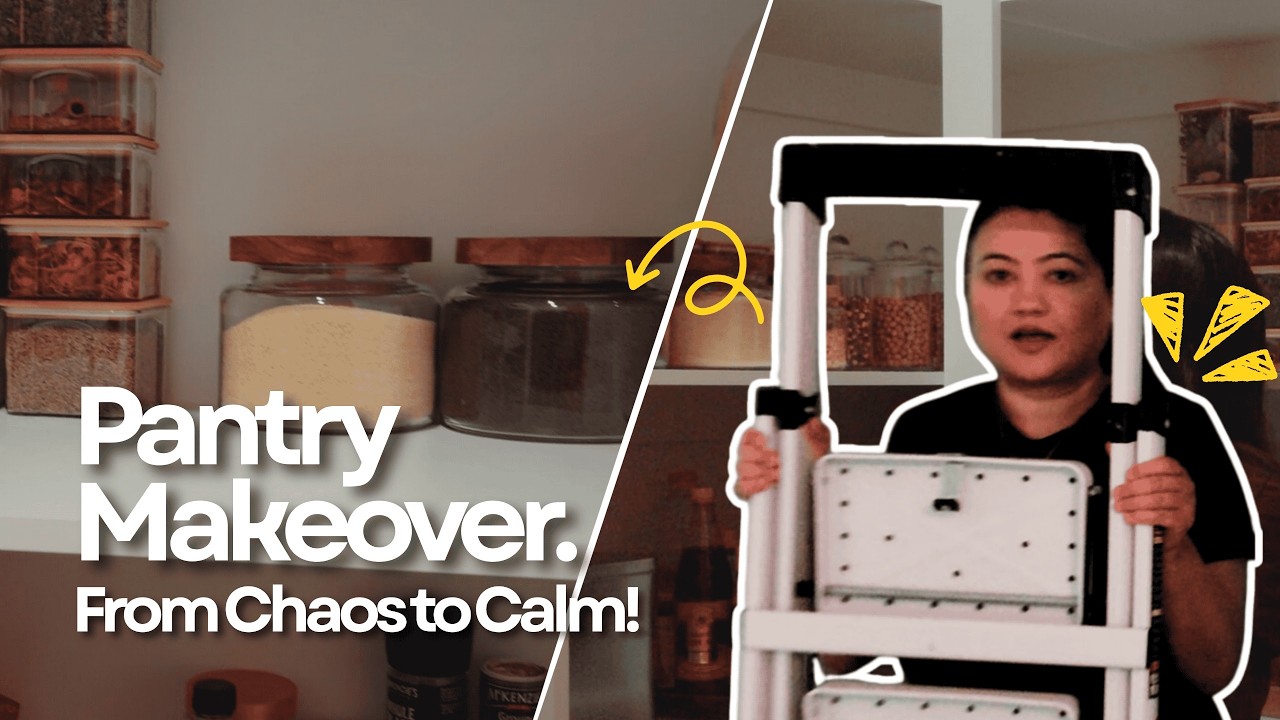 Pantry Declutter & Restock | Calm, Neutral Aesthetic Setup |Pantry Organization
